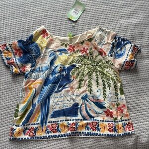 Farm Rio Tropical Print Top